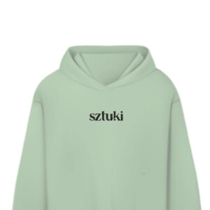 bluza szałwiowa z haftem sztuki